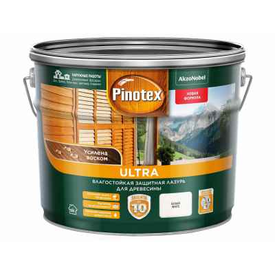 Лазурь для защиты древесины Pinotex Ultra красное дерево 9л